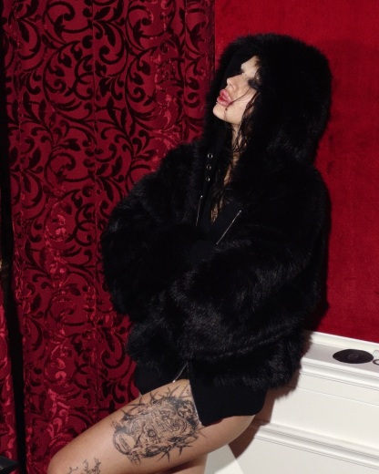 YETI FUR REVERSIBEL ZIP HOODIE