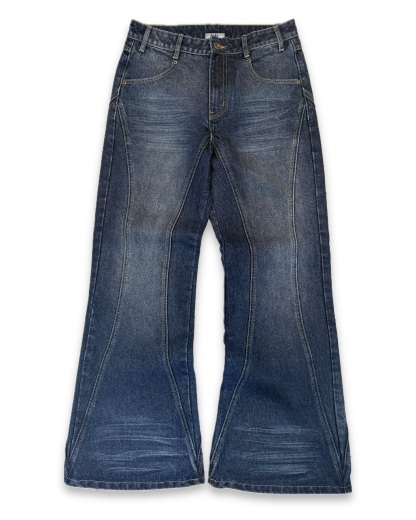 INDIGO PANEL FLARE DENIM
