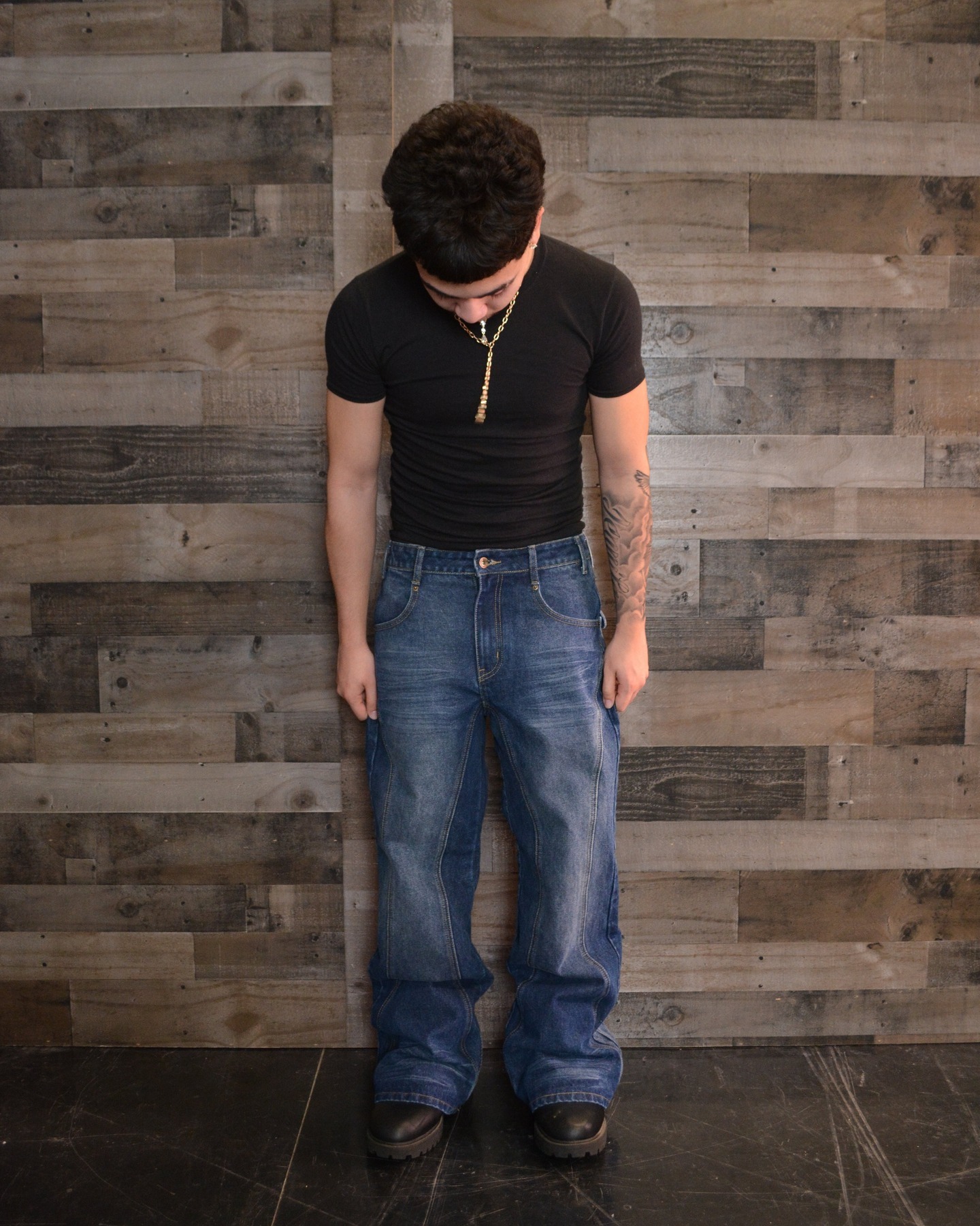 INDIGO PANEL FLARE DENIM