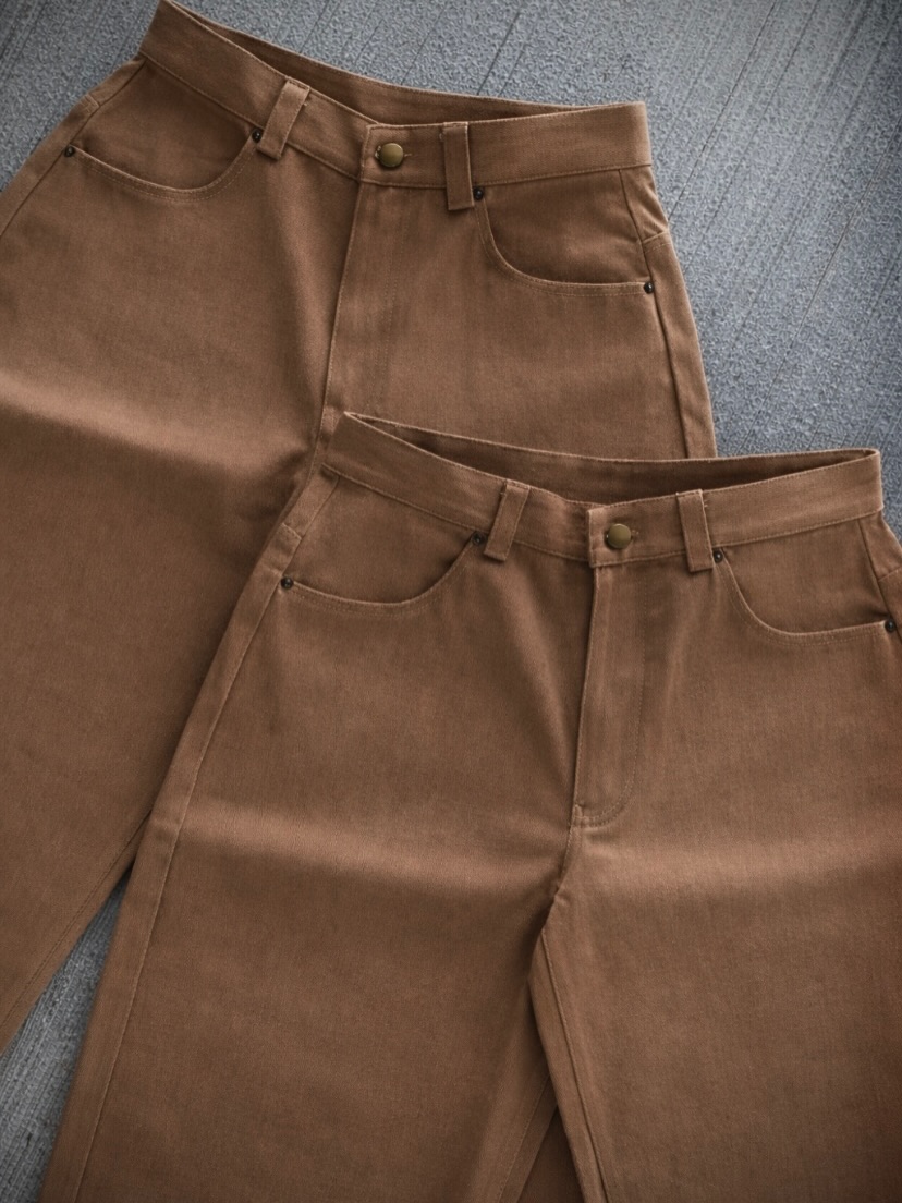 “KAHKI” RAW DENIM JENAS