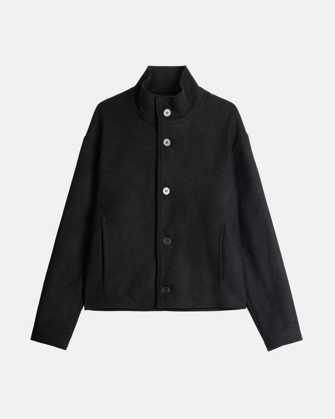 【 PRE ORDER】HIGH COLLAR WOOL JACKET- Ship on Feb 27th