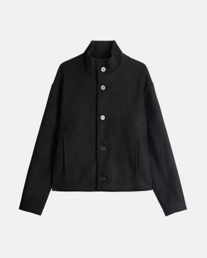 【 PRE ORDER】HIGH COLLAR WOOL JACKET- Ship on Feb 27th