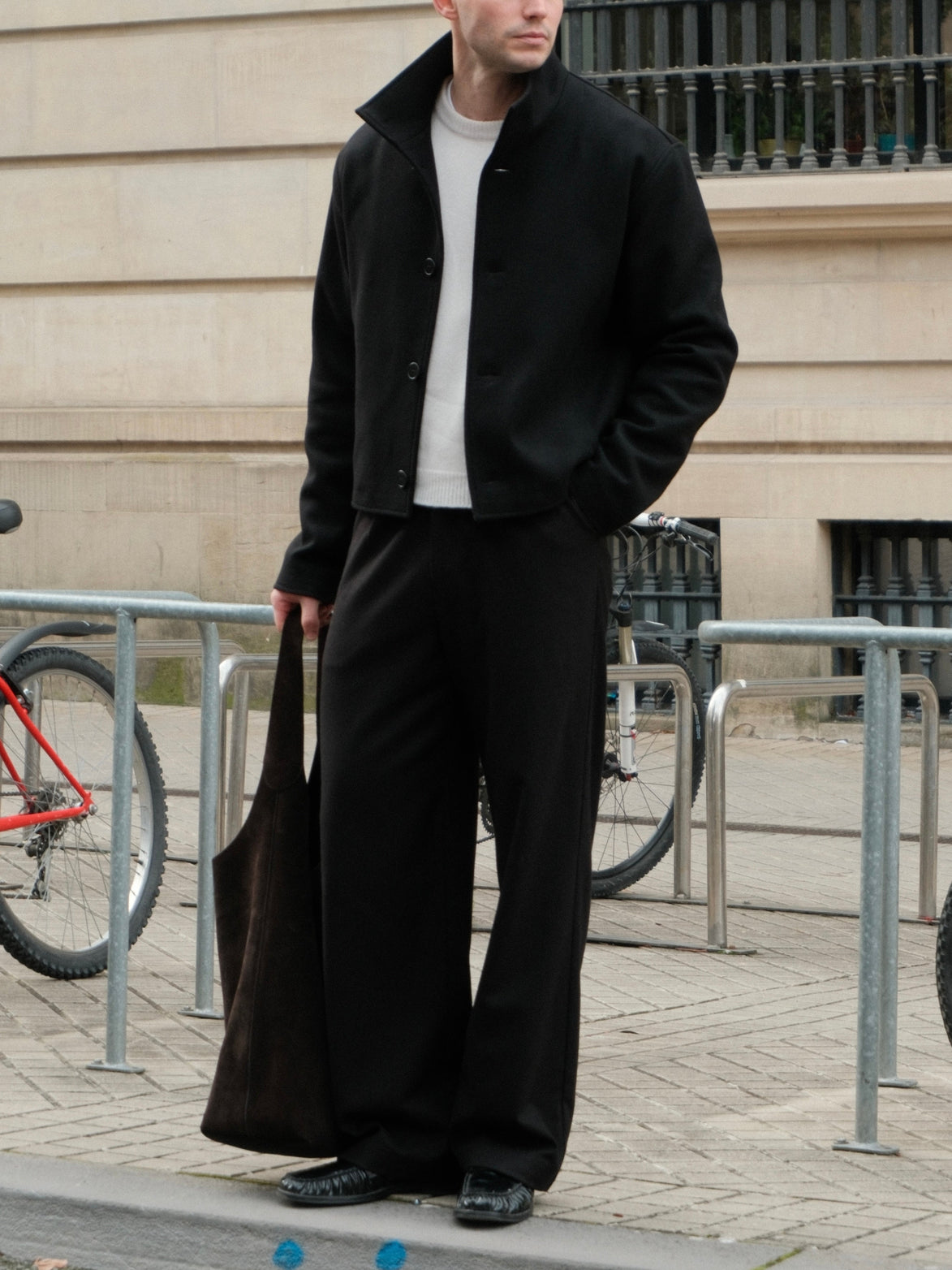 【 PRE ORDER】HIGH COLLAR WOOL JACKET- Ship on Feb 27th