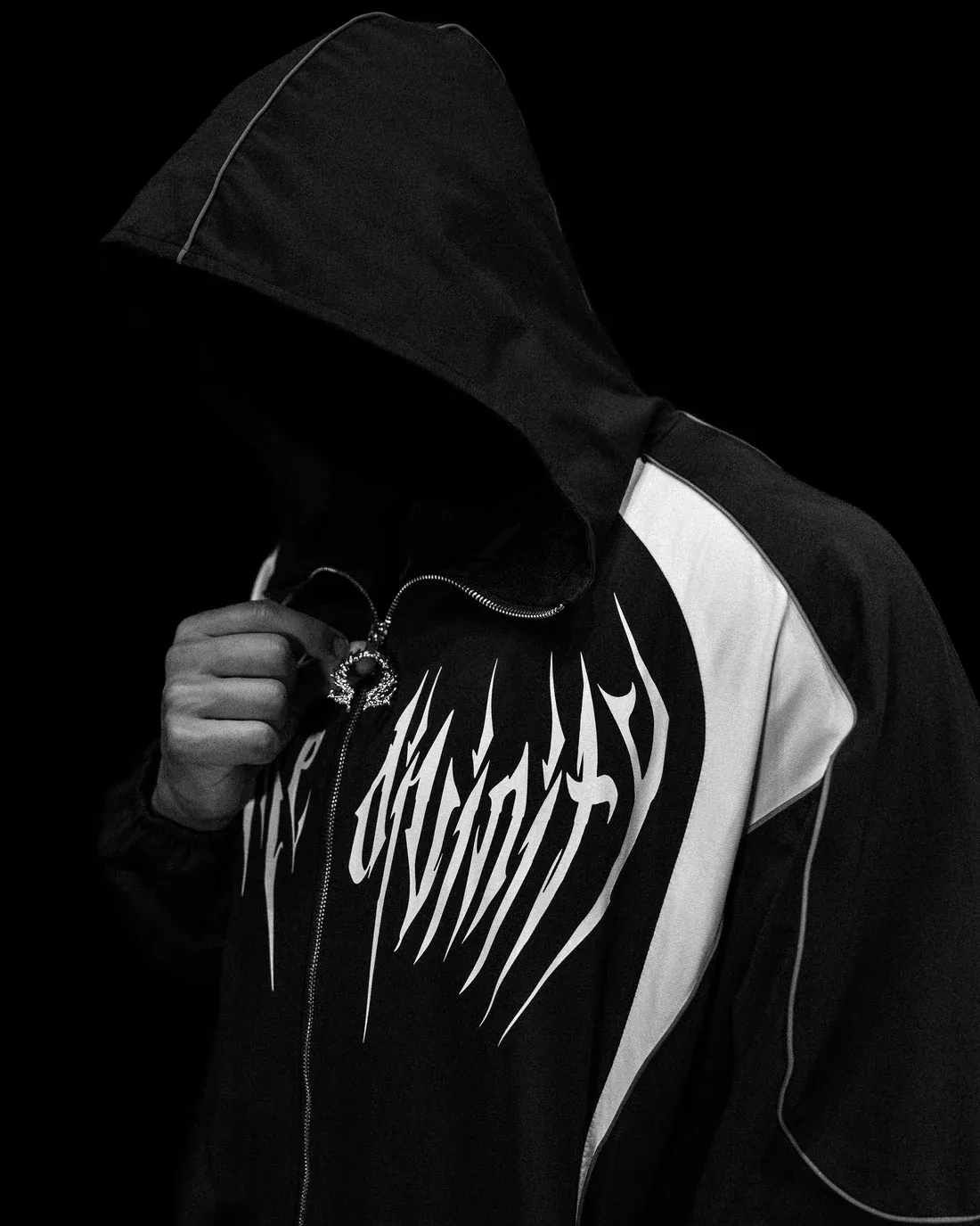 Cursed Divinity Stripe Hoodie