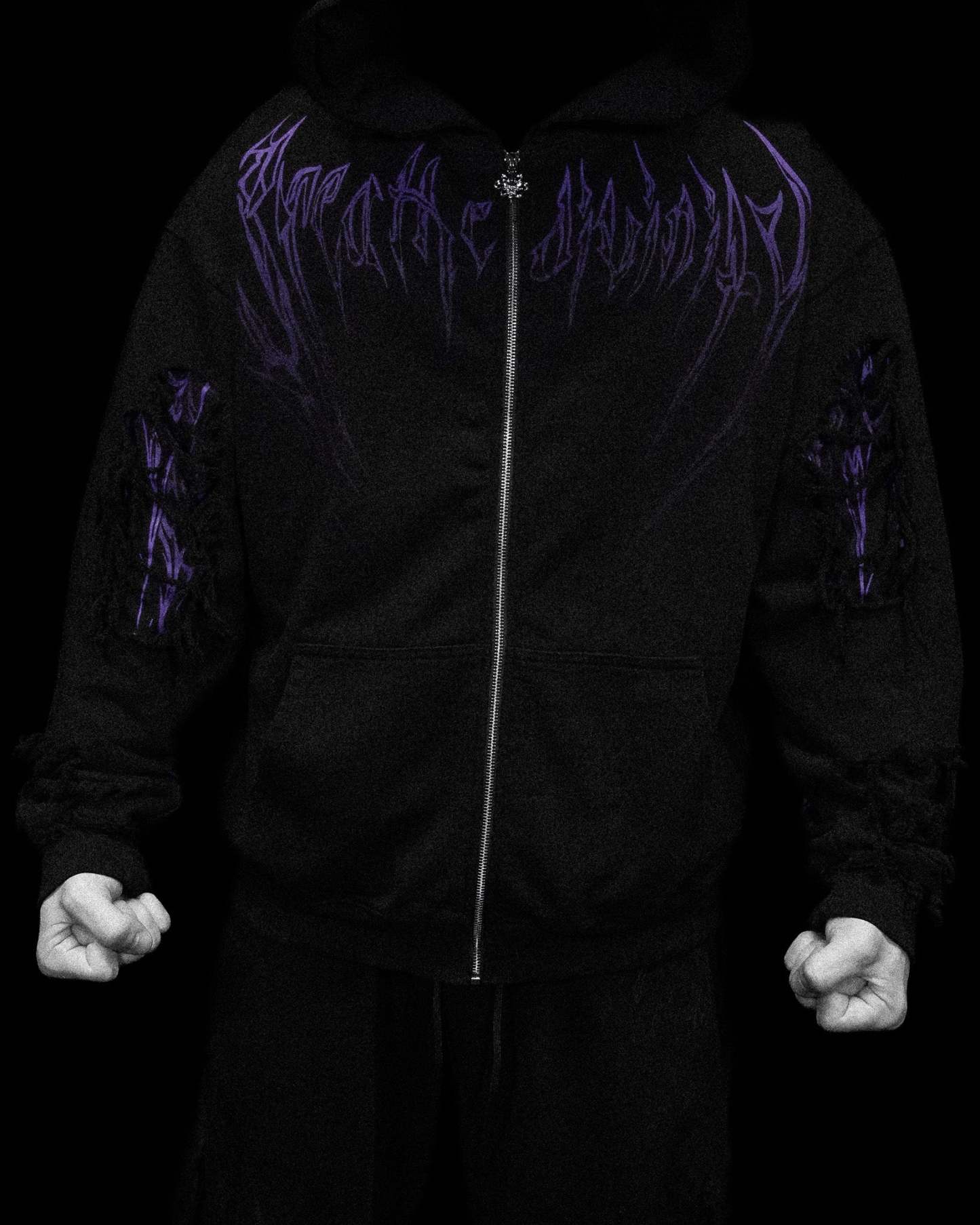 Tarnished Leviathan Oversized Zip-up Hoodie [DUSK]