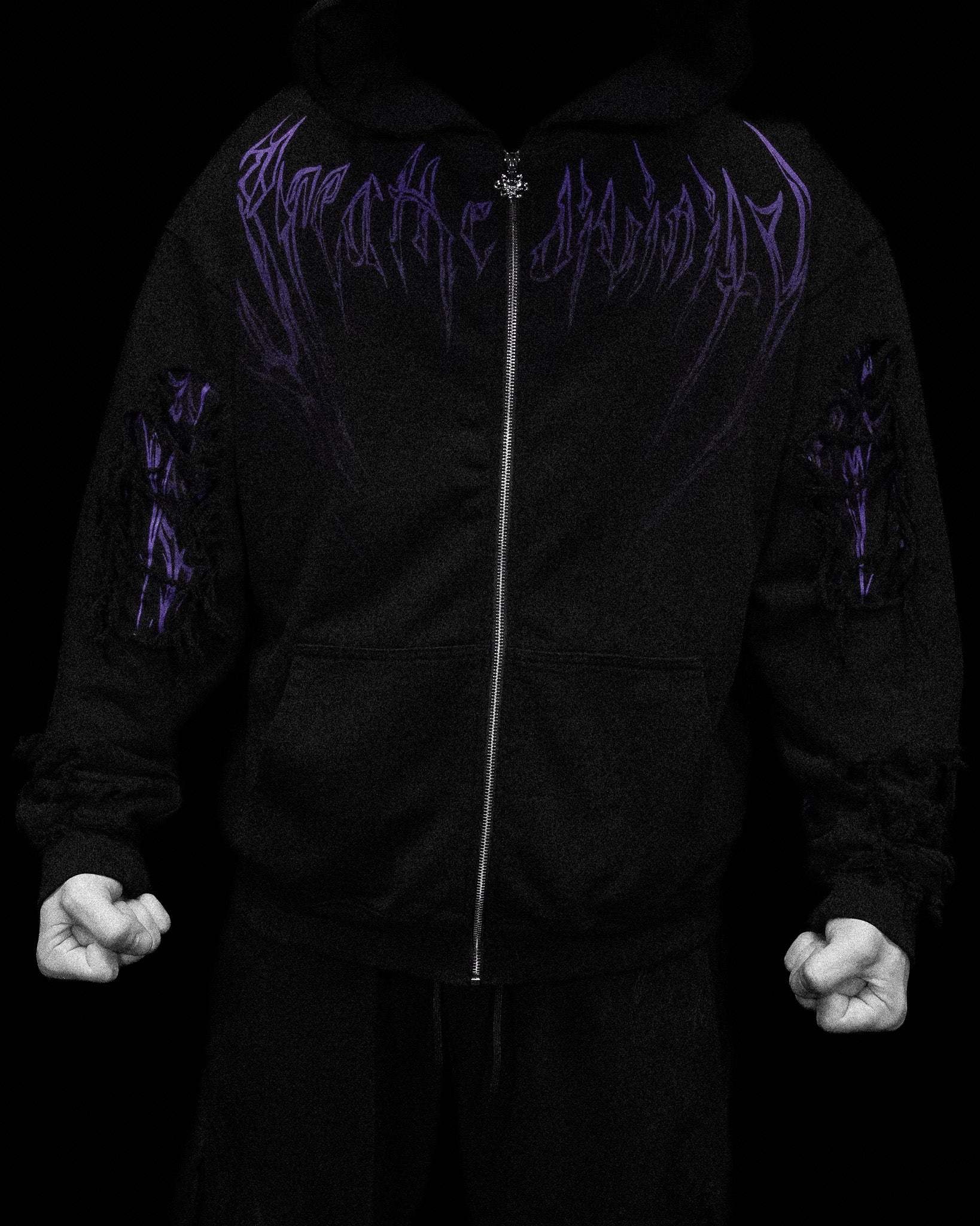 Tarnished Leviathan Oversized Zip-up Hoodie [DUSK]
