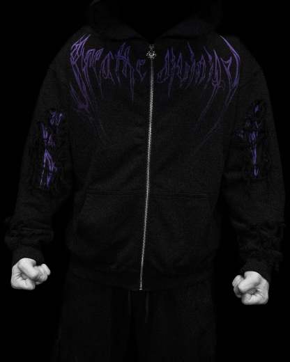 Tarnished Leviathan Oversized Zip-up Hoodie [DUSK]