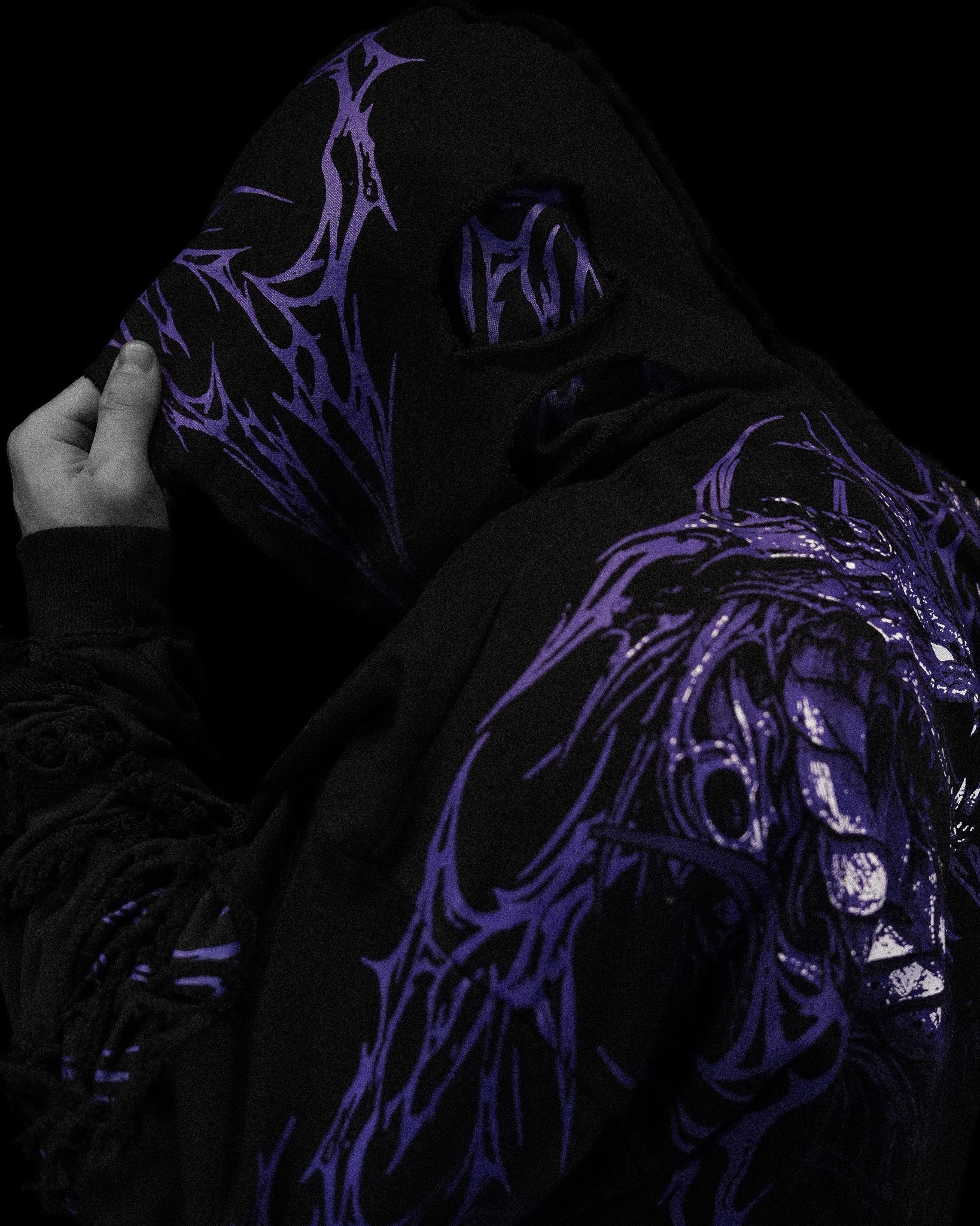 Tarnished Leviathan Oversized Zip-up Hoodie [DUSK]