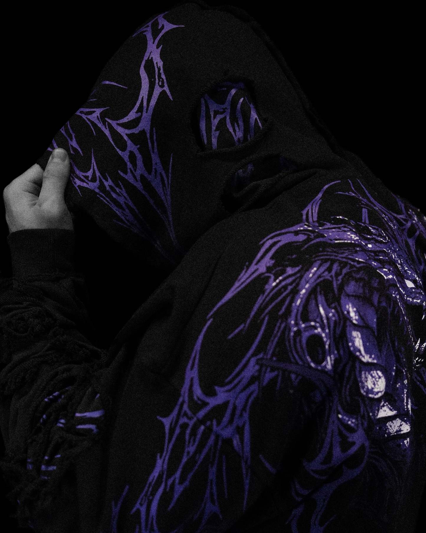 Tarnished Leviathan Oversized Zip-up Hoodie [DUSK]