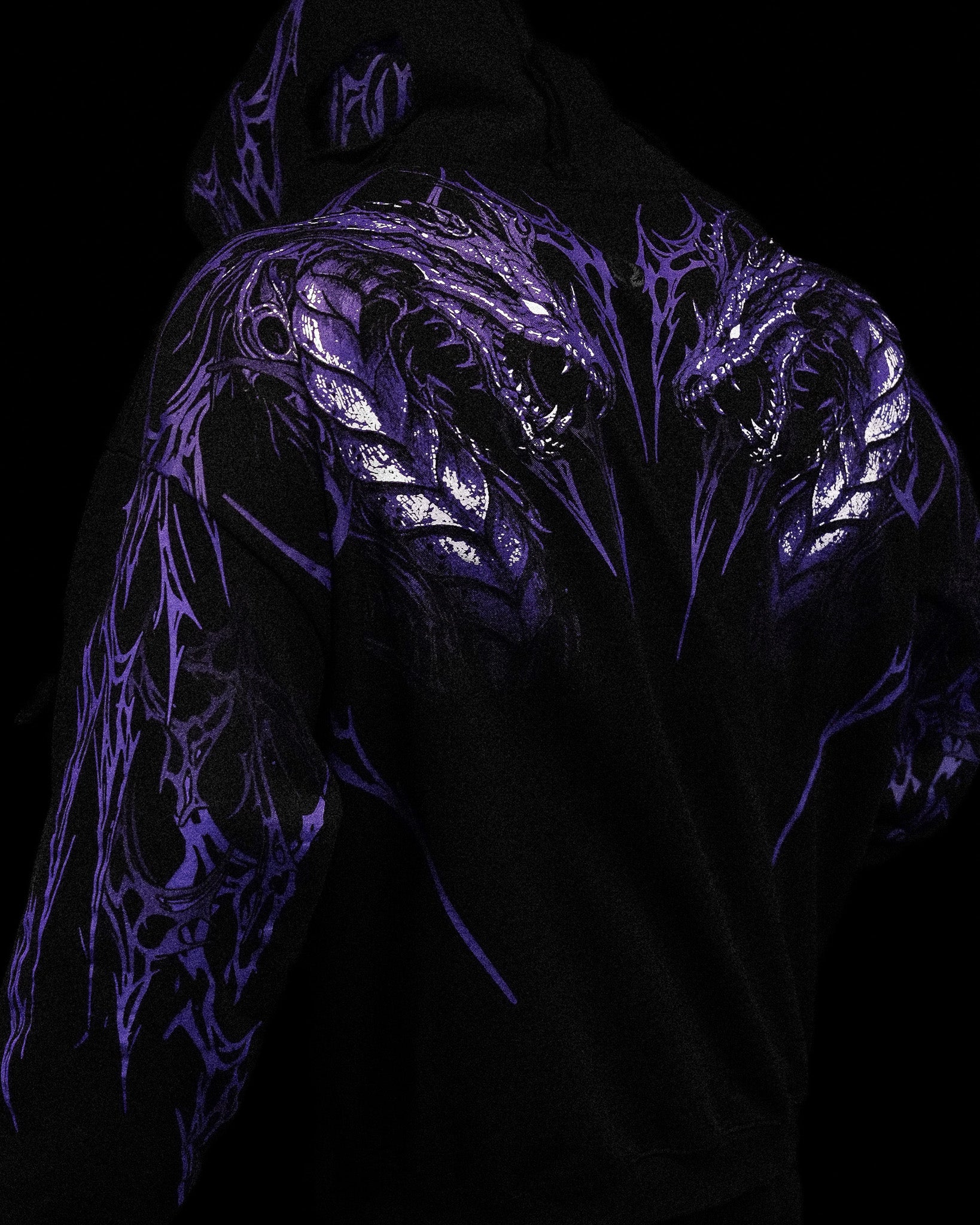 Tarnished Leviathan Oversized Zip-up Hoodie [DUSK]