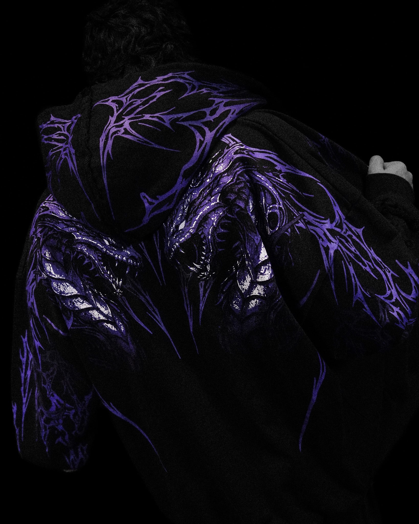 Tarnished Leviathan Oversized Zip-up Hoodie [DUSK]