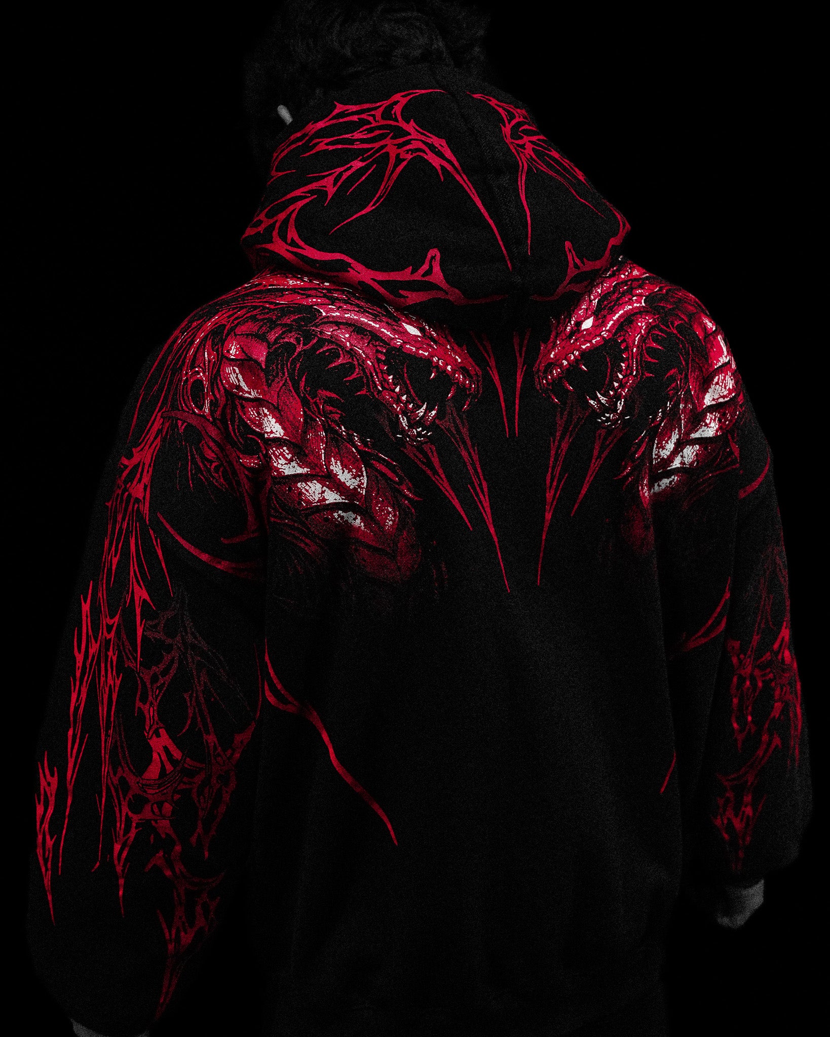 Tarnished Leviathan Oversized Zip-up Hoodie [NIGHTMARE]