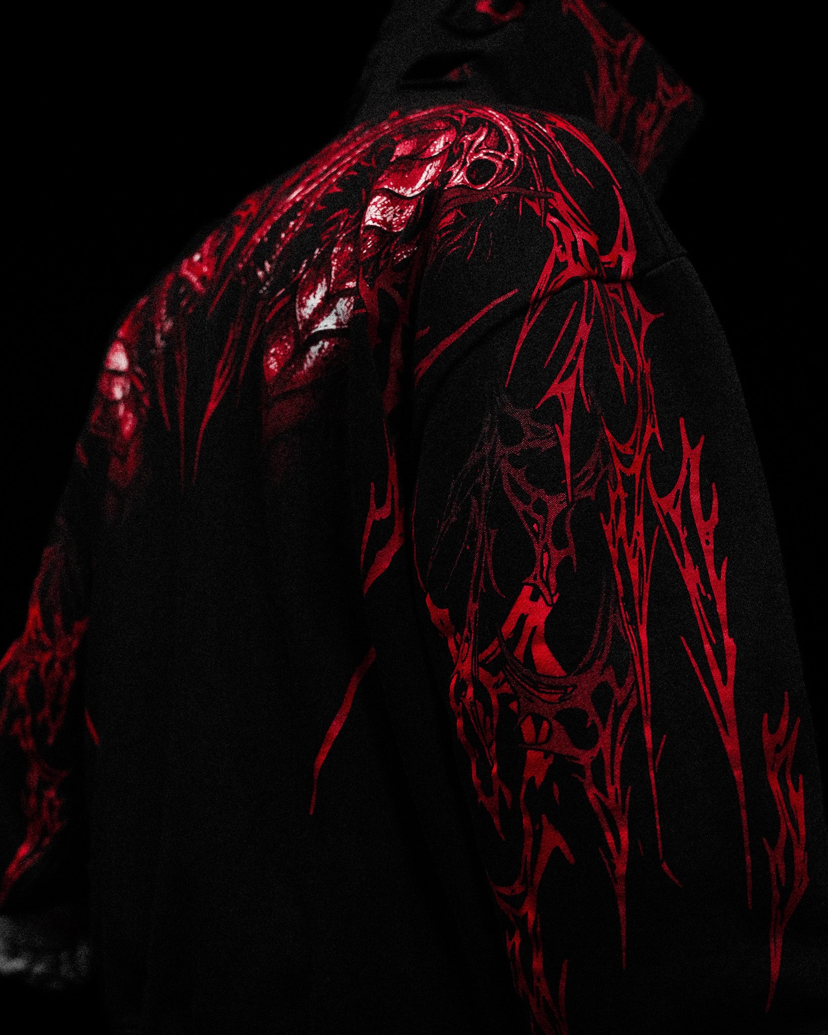 Tarnished Leviathan Oversized Zip-up Hoodie [NIGHTMARE]
