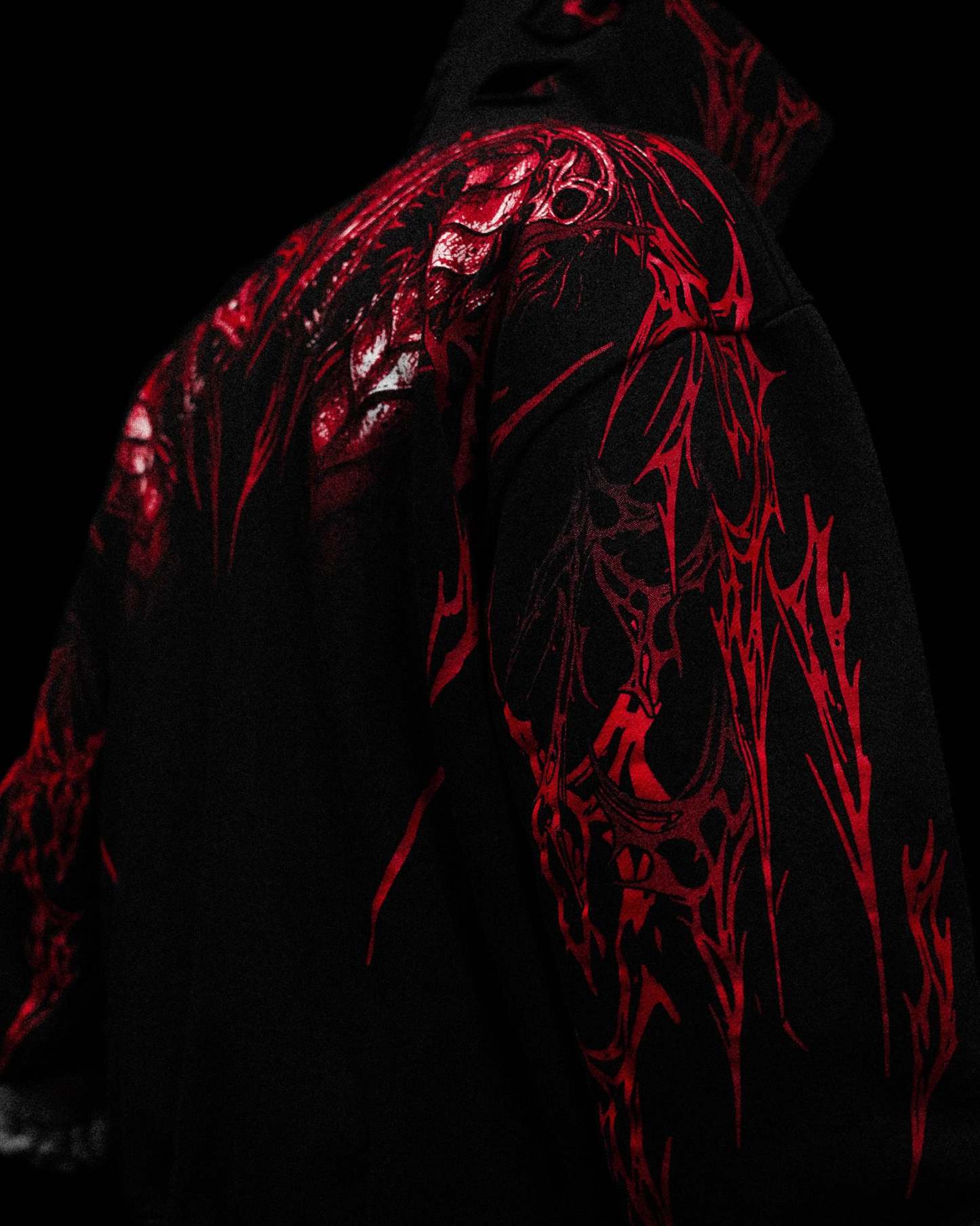 Tarnished Leviathan Oversized Zip-up Hoodie [NIGHTMARE]