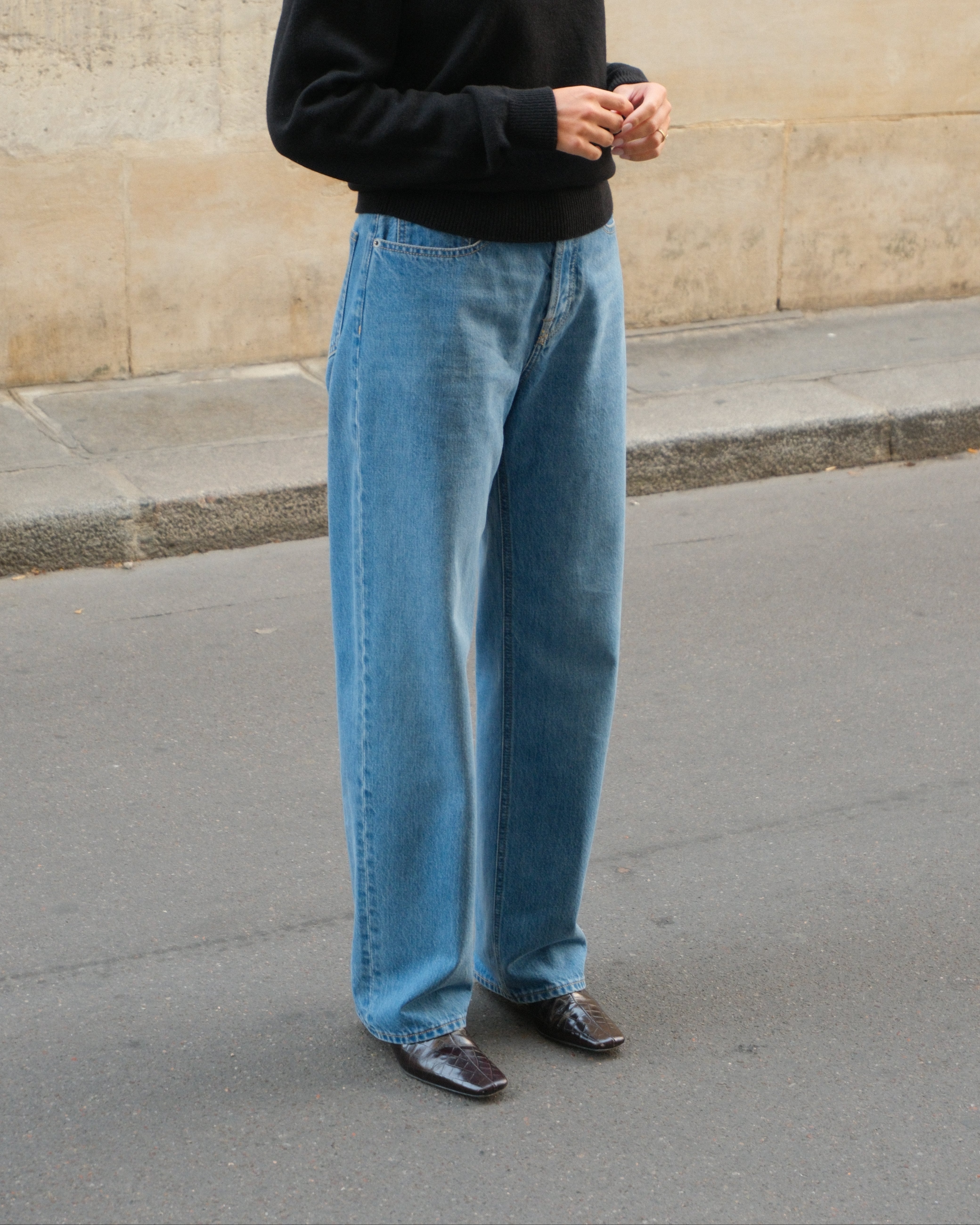 Relaxed Straight-Leg Jeans