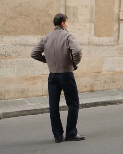 High Collar Wool Jacket