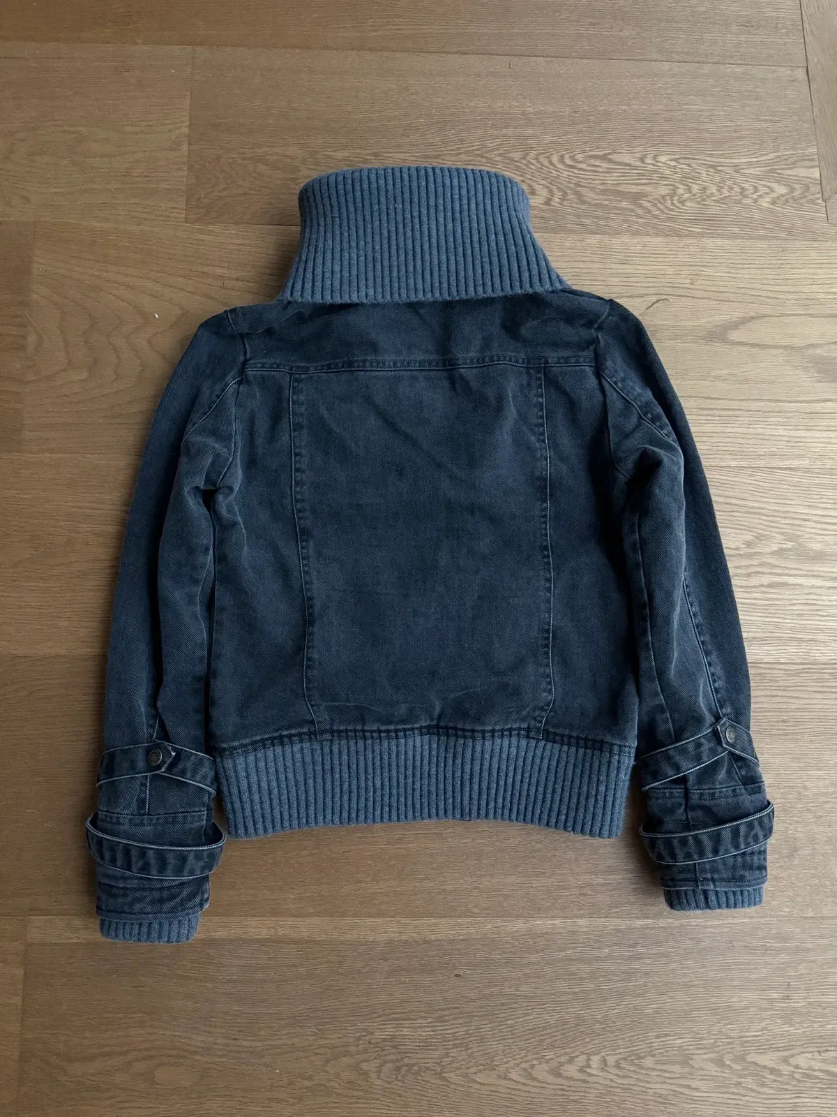 2000s Ribbed collar cargo jacket