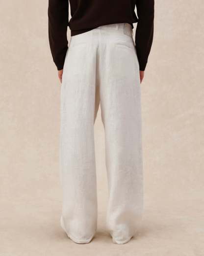 Tailored Heavy Linen Pants