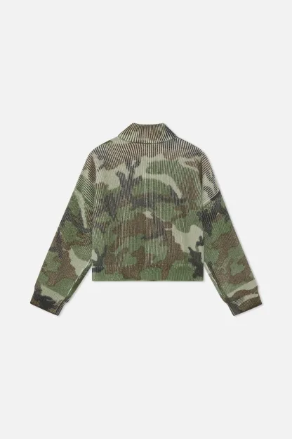 CAMO KNIT ZIPPER