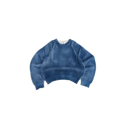 Taupe Washed Knitted Sweater