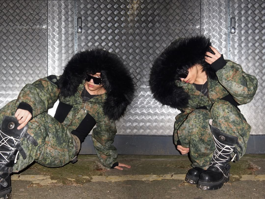 Cinched Waist Fur-Trim Hoodie