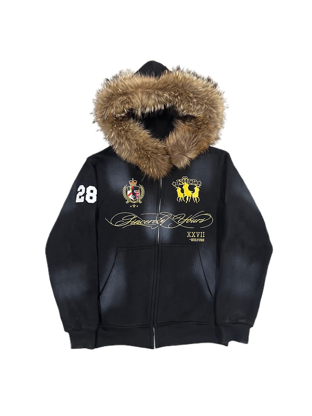 ROYAL FUR HOODIE