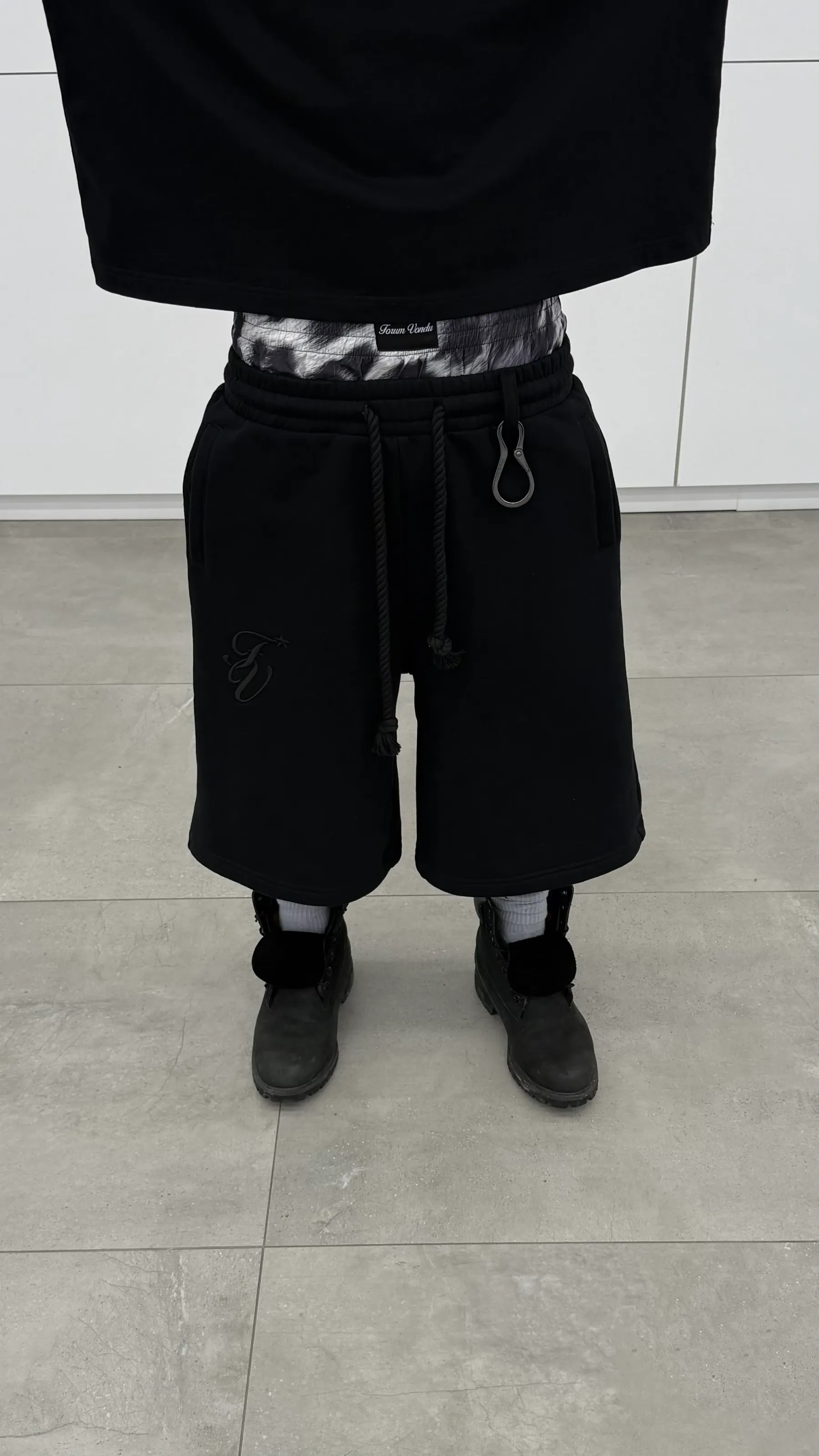 Double drawstring shorts