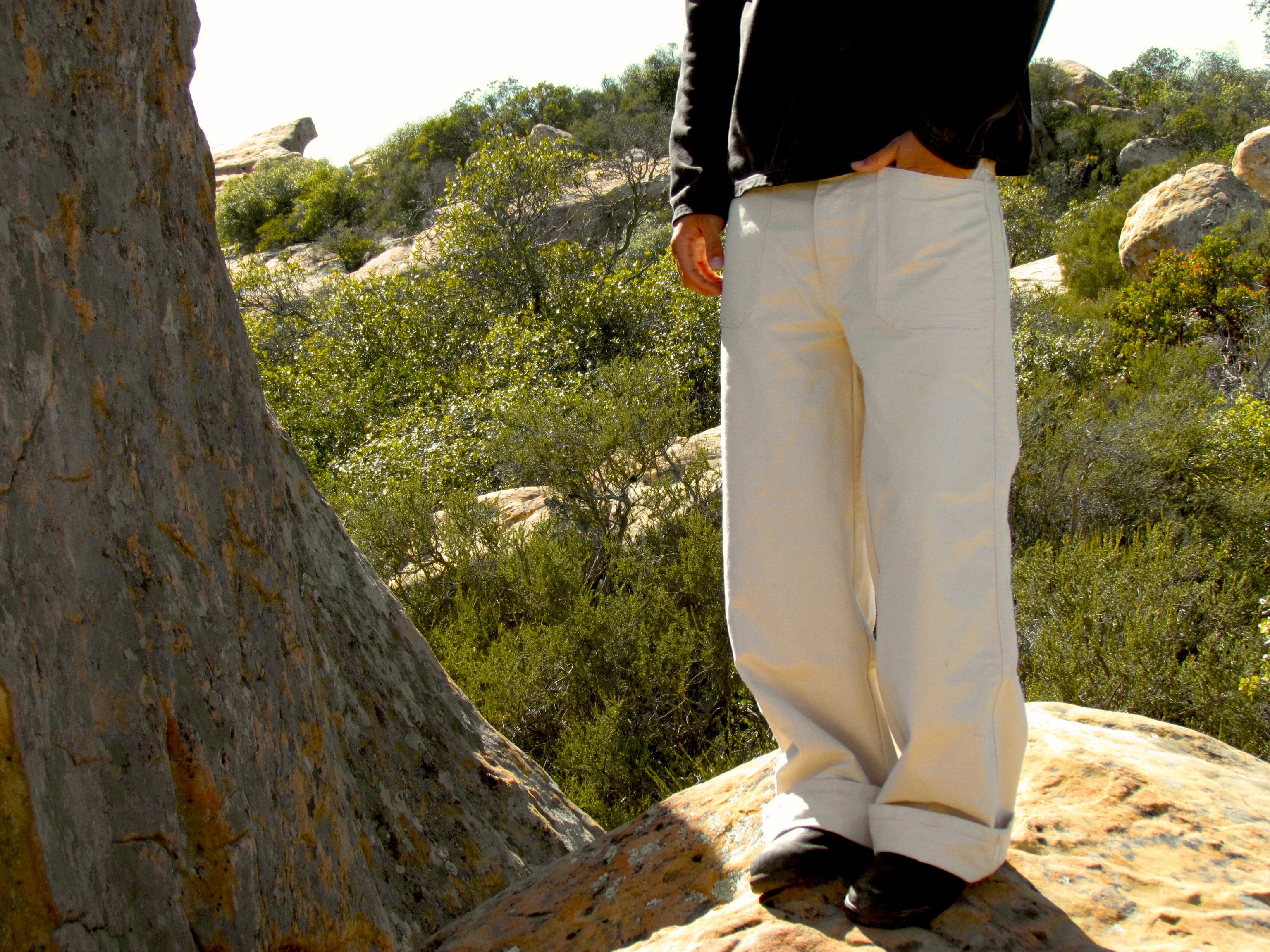 "Ivory" canvas pant
