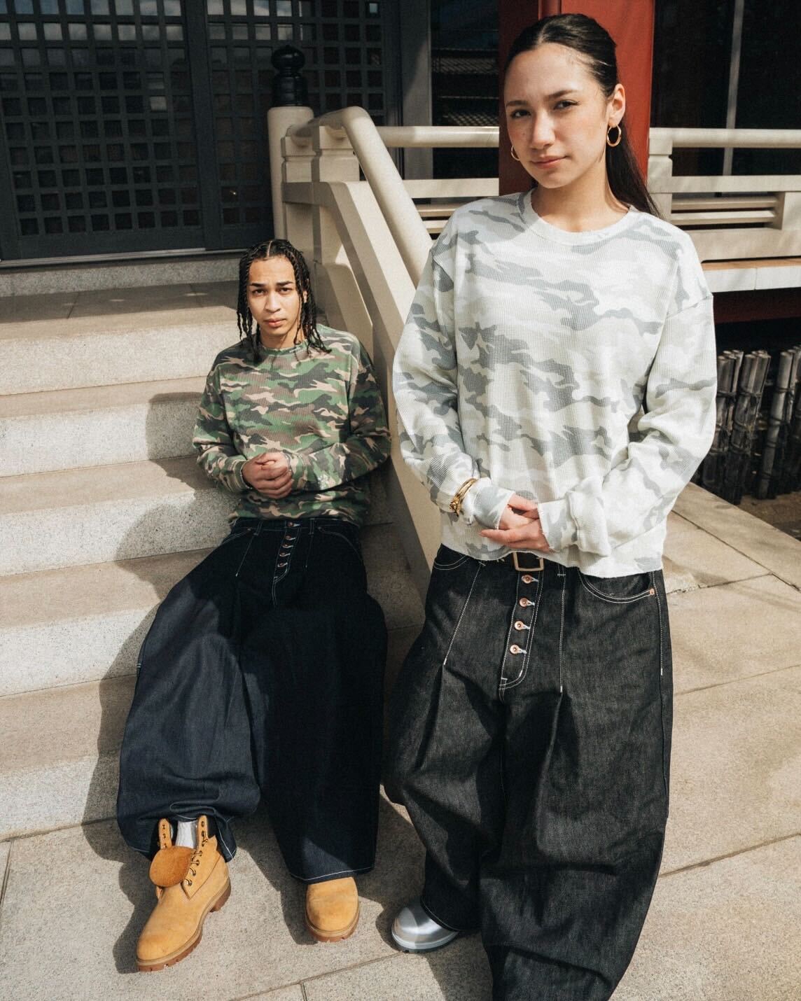 Okayama raw baggy denim