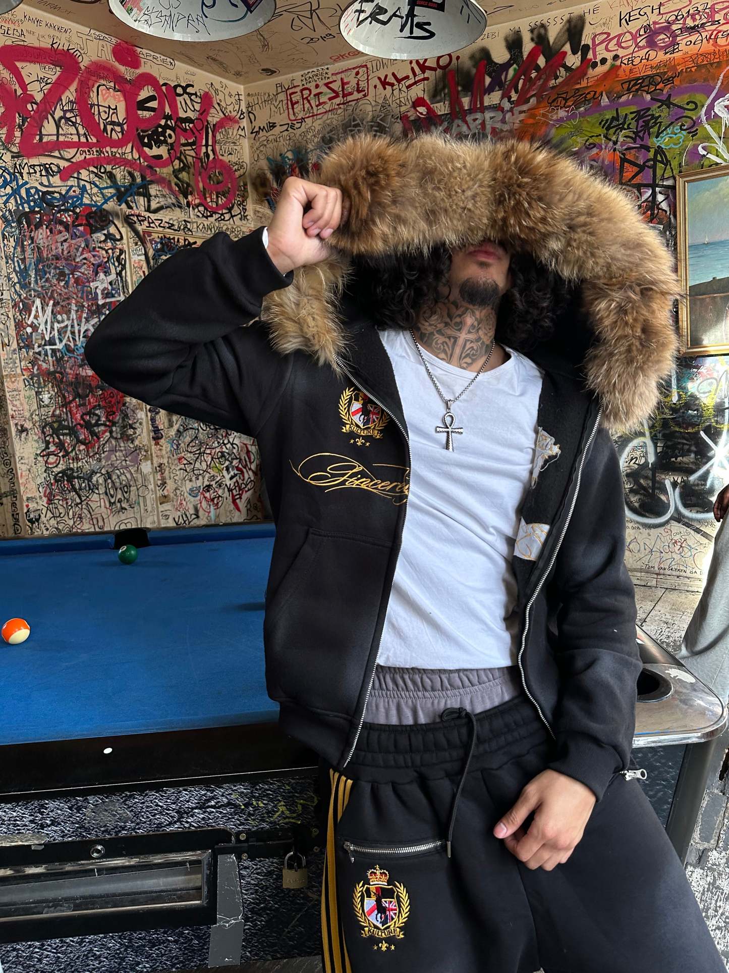 ROYAL FUR HOODIE
