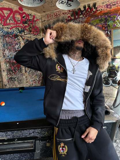 ROYAL FUR HOODIE