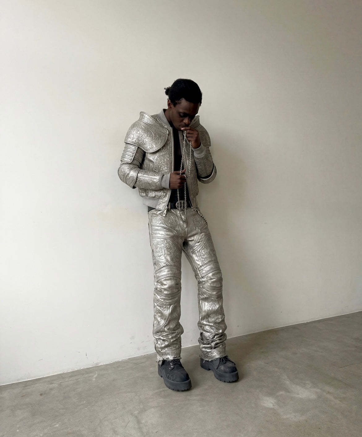 Armor Waxed Denim - silver