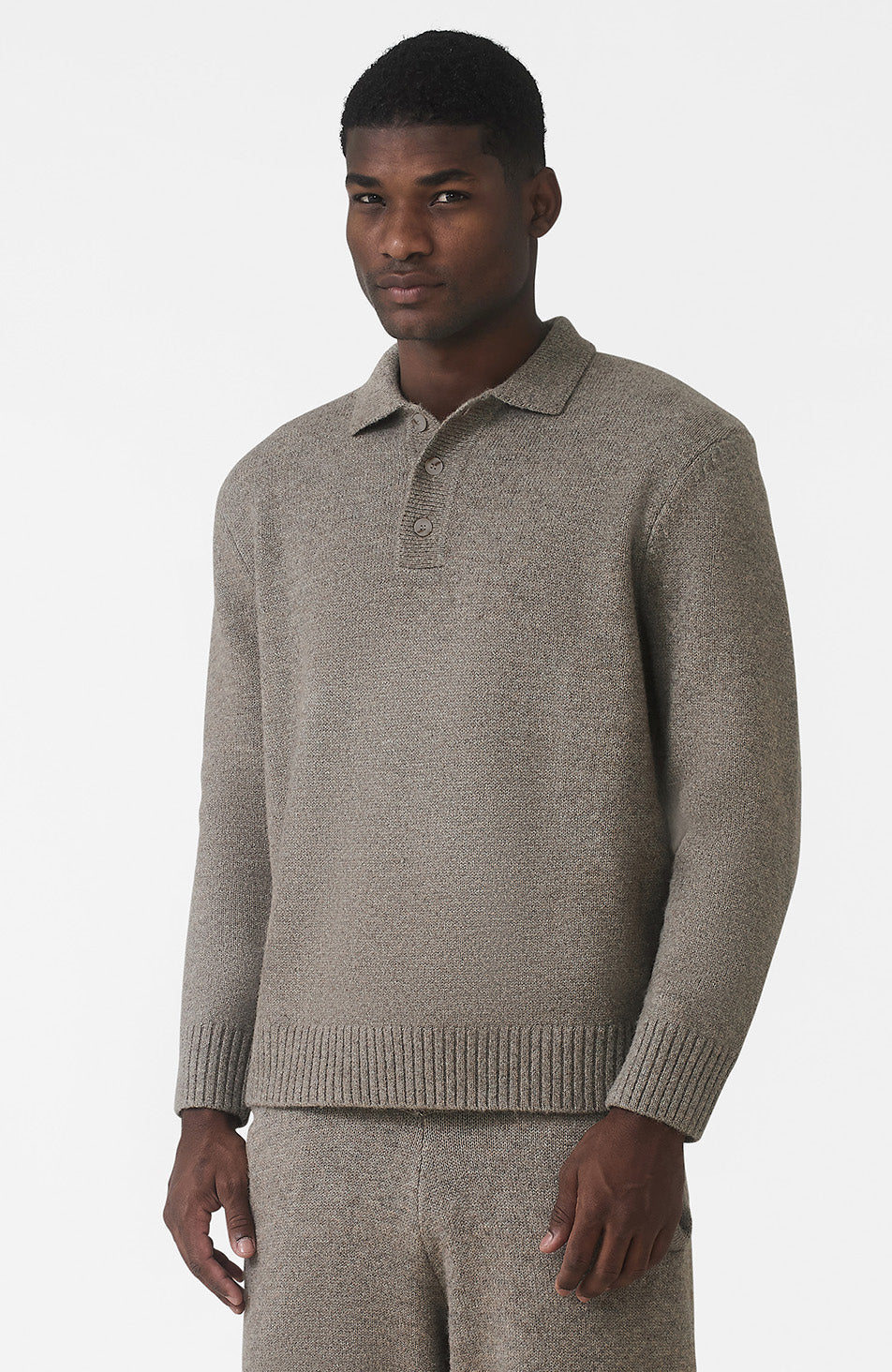 Knit Button Up Jumper