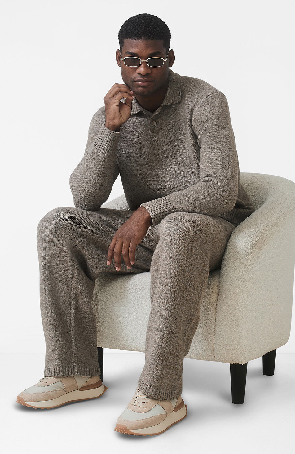 Knit Button Up Jumper