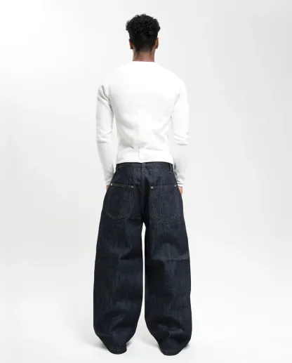 RAW SELVEDGE LOOSE FIT JEANS