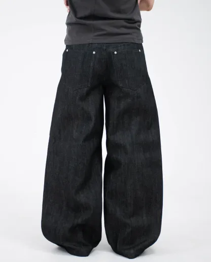 Okayama Raw Selvedge Baggy Jeans - Indigo