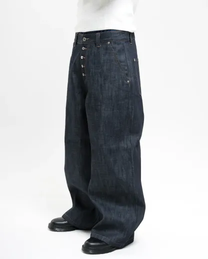 RAW SELVEDGE LOOSE FIT JEANS