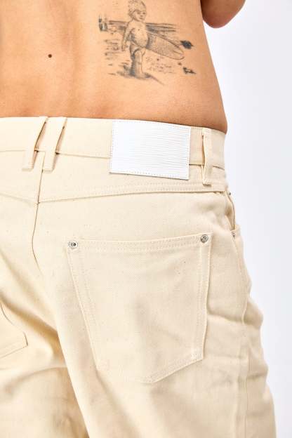 LEO ECRU RAW DENIM