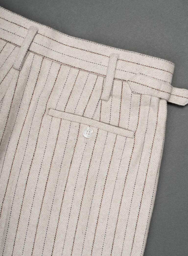 HIGH WAISTED SIDE BUCKLE FLARE TROUSERS