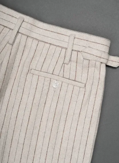 HIGH WAISTED SIDE BUCKLE FLARE TROUSERS