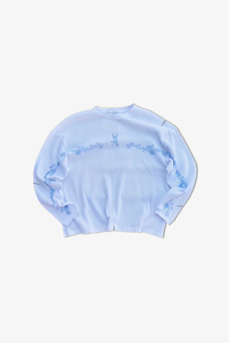 “Rain-Washed” Waffle Knit