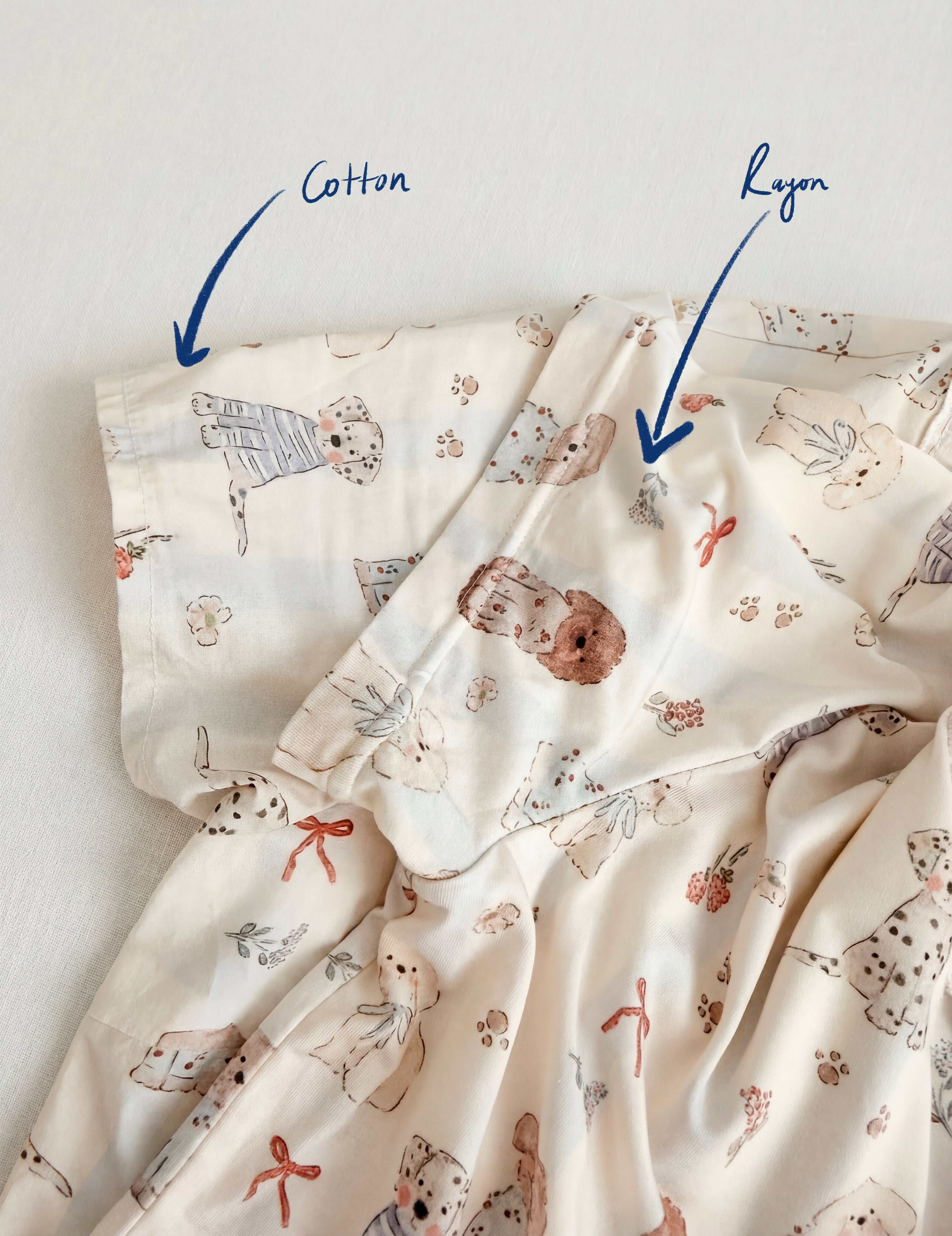 Slipped Inn Original Puppy Print Pajama Set