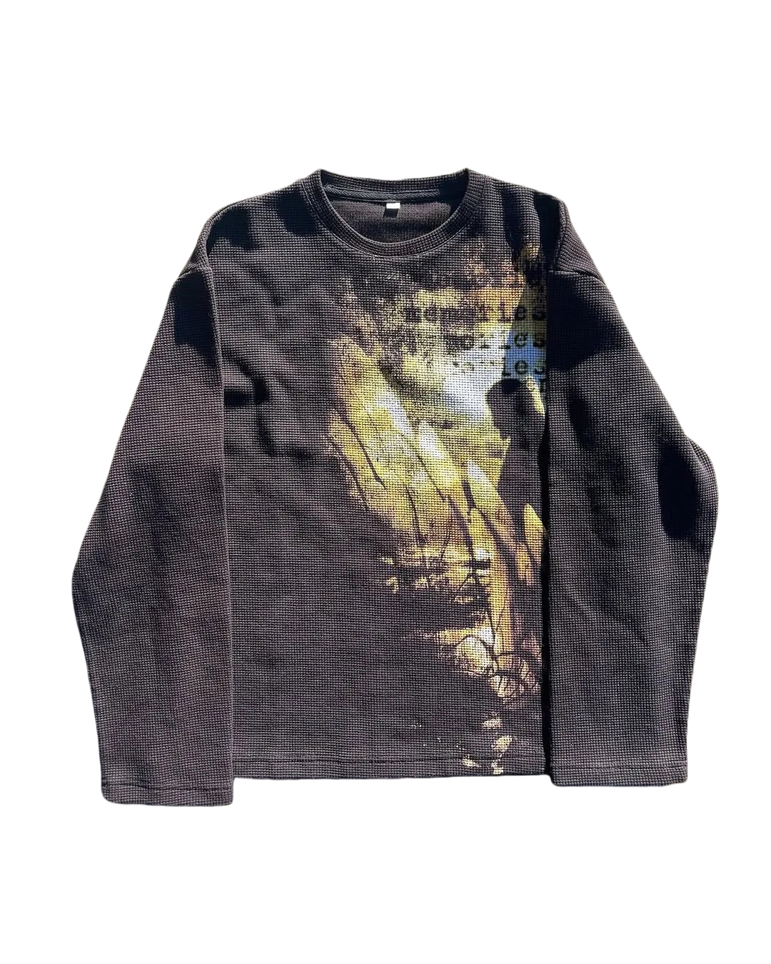 "MEMORIES" WAFFLE LONG SLEEVE