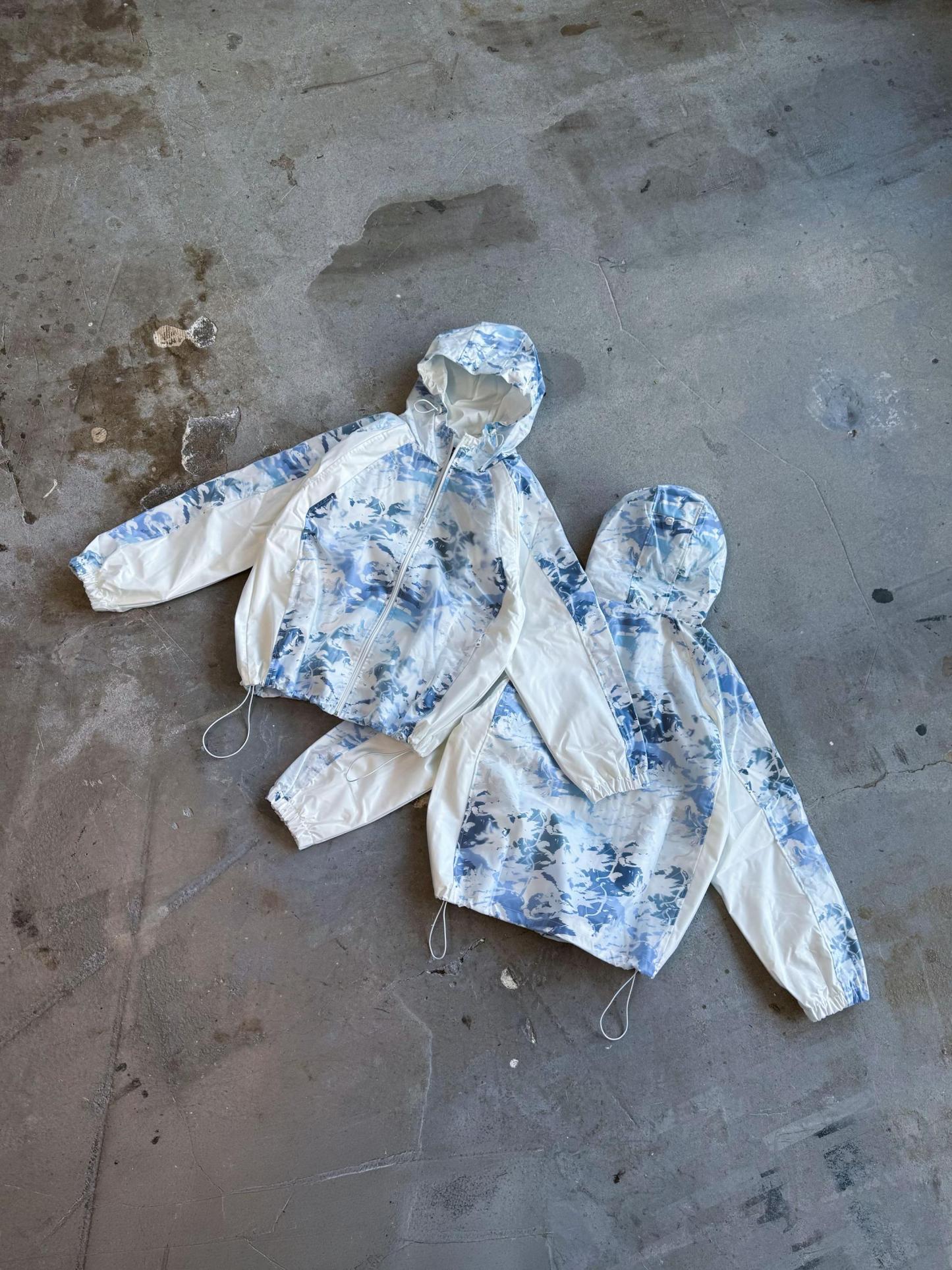 Angel Camo Print Shell Jacket