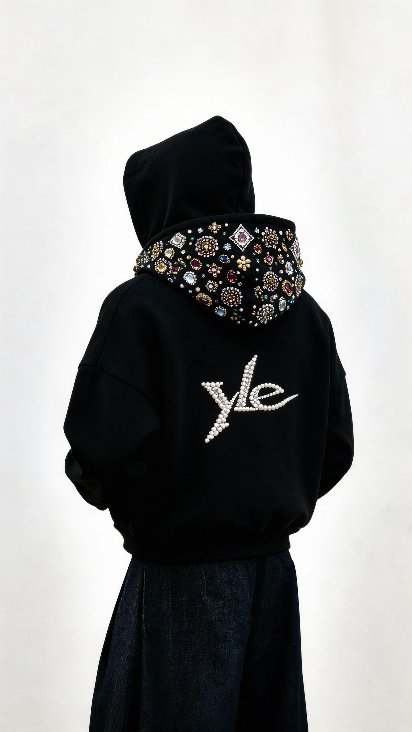 GEM EMBELLISHED HOODIE