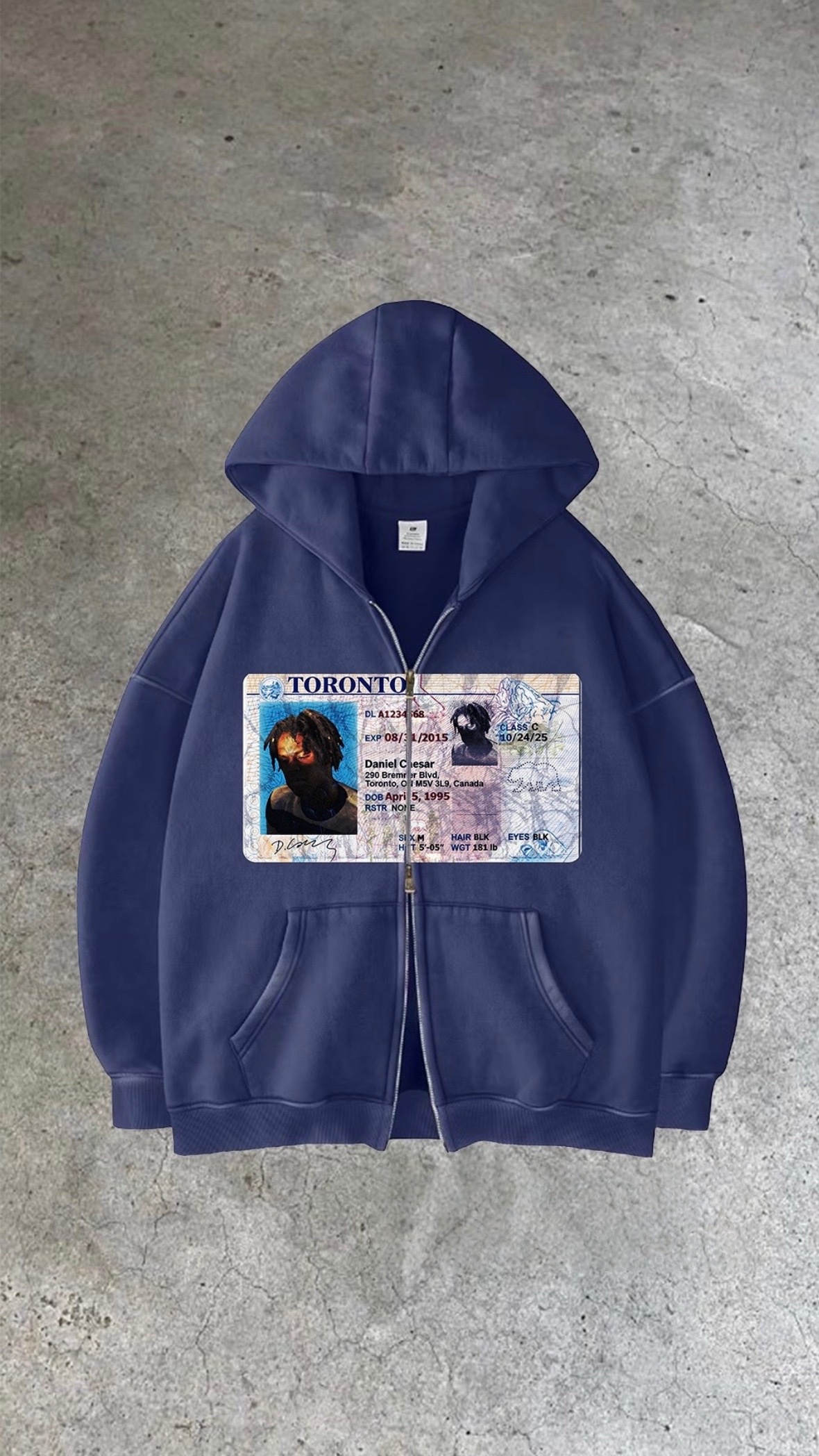 “CAESAR”  ZIP HOODIE