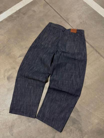 WASHED RAW DENIM JEANS