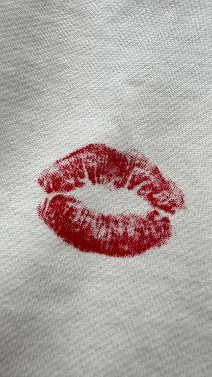 DOUBLE-LAYER RED LIP DRAWSTRING SHORTS