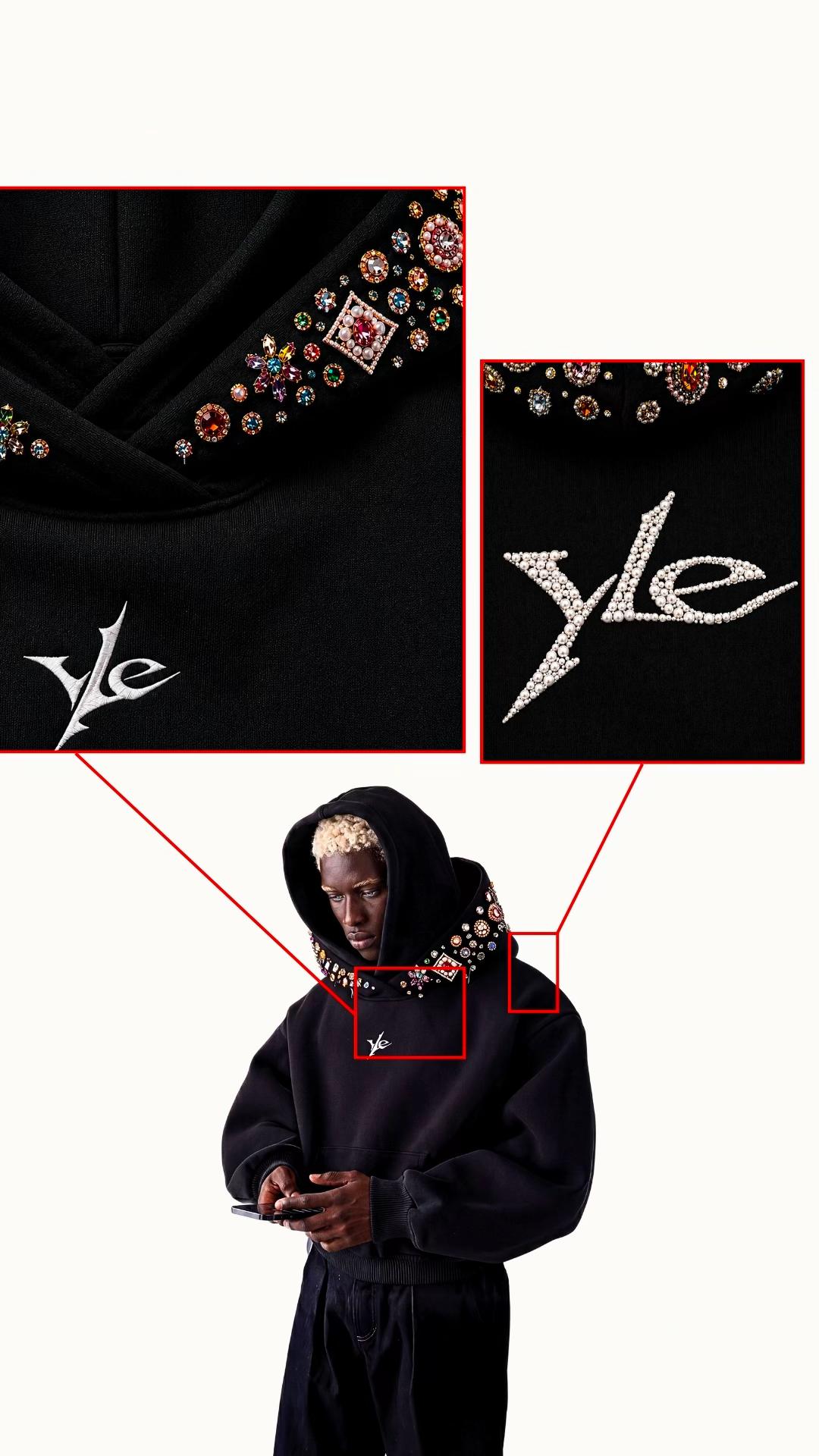 GEM EMBELLISHED HOODIE