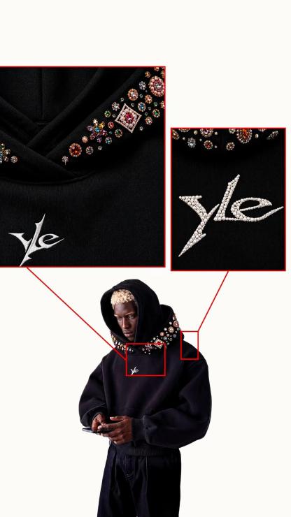 GEM EMBELLISHED HOODIE
